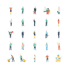Human Color Vector Icons 7