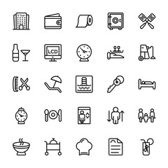  Hotel Line Vector Icons 2  © Vectors Market