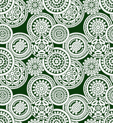 Renaissance Period Inspired Square Ornament Background Pattern. one color background.