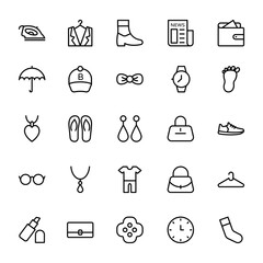 Fashion Line Vector Icons 4