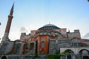 Great historical building Hagia Sophia ,Istanbul, Turkey