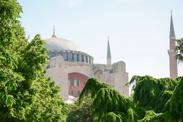 Great historical building Hagia Sophia ,Istanbul, Turkey