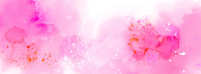 Abstract surface pink of splash watercolor