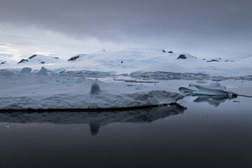 Icebergs along the Grandidier Channel, Antarctica
