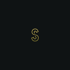 Creative modern elegant trendy unique artistic S SS initial based letter icon logo.