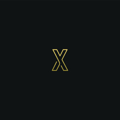 Creative modern elegant trendy unique artistic X XX initial based letter icon logo.