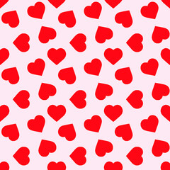 Seamless pattern with hearts. vector wallpaper, background textures. Valentines Day 