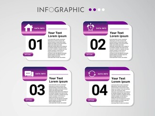 Business data visualization. Process chart. Abstract elements of graph, diagram with steps, options, parts or processes. Vector business template for presentation. Creative concept for infographic.