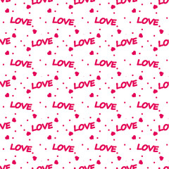Heart  - Seamless Pattern. heart background - Vector.  Love, wedding, Valentines day design.