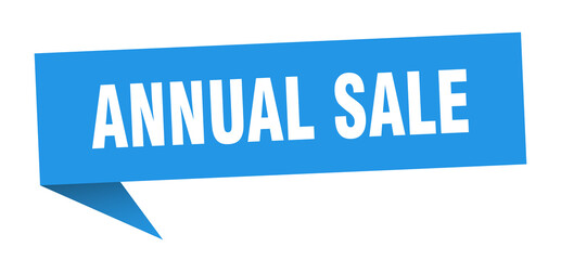 annual sale banner. annual sale speech bubble. annual sale sign