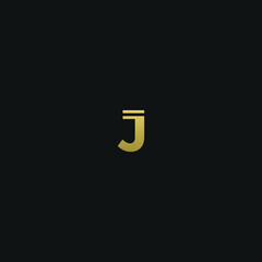 Creative modern elegant trendy unique artistic J initial based letter icon logo.