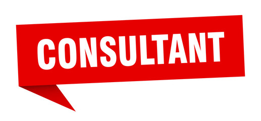 consultant banner. consultant speech bubble. consultant sign