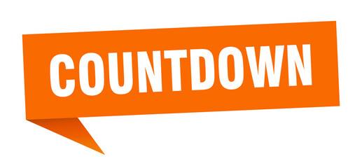 countdown banner. countdown speech bubble. countdown sign