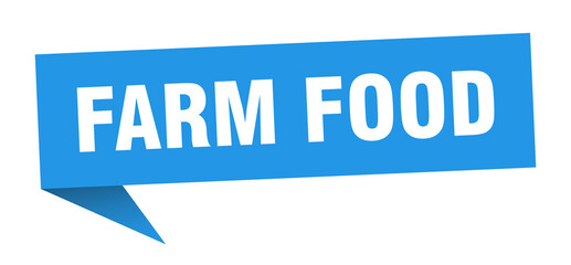 farm food banner. farm food speech bubble. farm food sign
