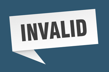 invalid banner. invalid speech bubble. invalid sign