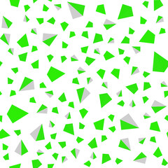 Light Green vector seamless, isometric layout with lines, triangles.