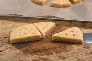 Shortbread cookie dough