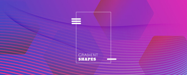 Purple Fluid Stripes. Business Concept. Abstract 