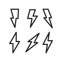 flash icon vector logo illustration