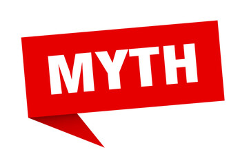 myth banner. myth speech bubble. myth sign