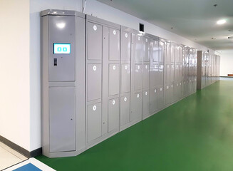 New modern locker service in college.