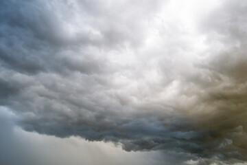 dramatic sky with clouds before the storm