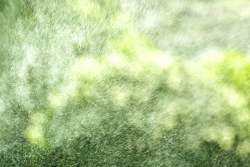 スプレー水しぶきの抽象的イメージ