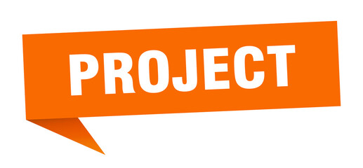 project banner. project speech bubble. project sign