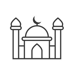 Mosque icon vector logo template
