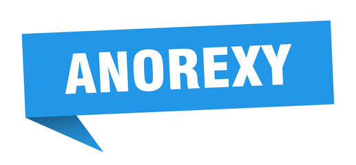 anorexy banner. anorexy speech bubble. anorexy sign