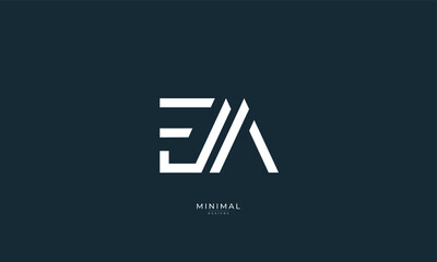 Obraz premium Alphabet letter icon logo 