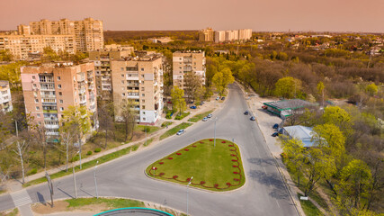 City and Flowers.