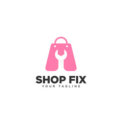 Shop Fix Logo Design Template