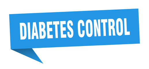 diabetes control banner. diabetes control speech bubble. diabetes control sign