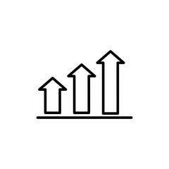 Growth Icon Design Vector Template