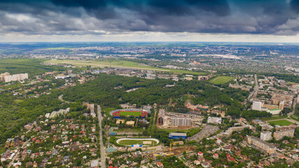 Beautiful landscape with clouds.