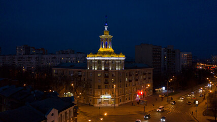 Obraz premium Night city, Architecture.
