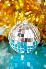 shiny toys balls for the Christmas tree for the new year holiday