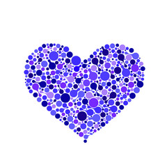 heart of blue flowers