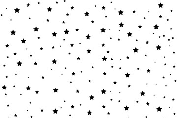 Falling star. Cloud of stars isolated on transparent background. Vector illustration