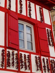 Europe, France, New Aquitaine, Pyrenees Atlantiques, Village of Espelette