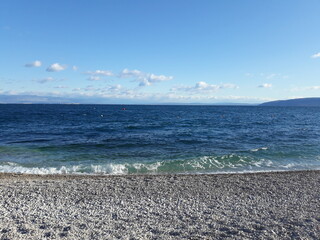 Beach and sea - the Croatian Mediterranean coast