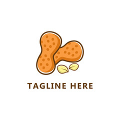 peanuts logo icon. peanuts logo vector illustration.