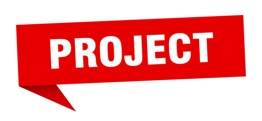 project banner. project speech bubble. project sign