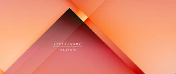 Fototapeta premium Square shapes composition, fluid gradient geometric abstract background. 3D shadow effects, modern design template