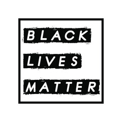 Black Lives Matter concept. Template for background, banner, poster with text inscription.