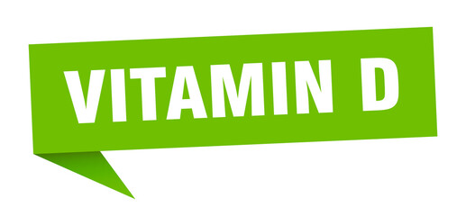 vitamin d banner. vitamin d speech bubble. vitamin d sign