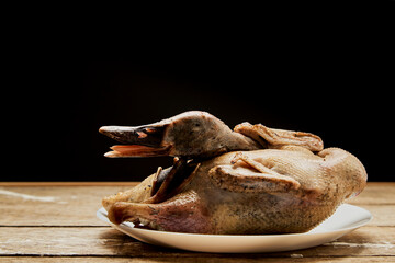 Whole raw duck ready to cook
