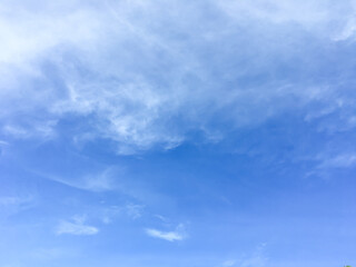 Fototapeta premium blue sky with beautiful natural white clouds