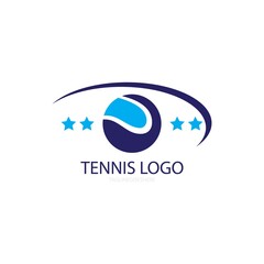 tennis illustration icon logo vector design